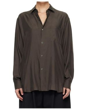 Ssstein Oversized Long-Sleeved Shirt - Grey