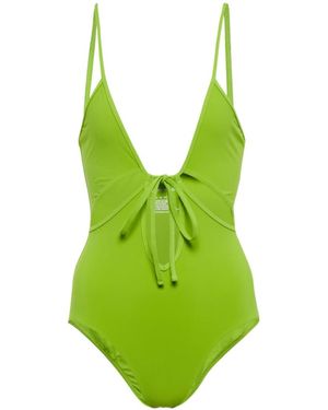 Christopher Esber Hollow-Out One-Piece Swimsuit - Green