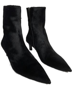 Marsèll Pony Hair Ankle Boots - Black