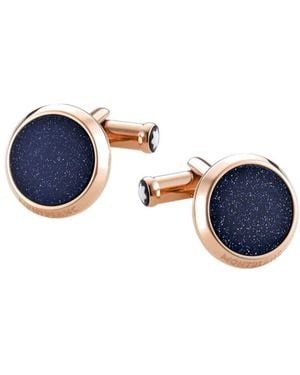 Montblanc Logo Cufflinks - Blue