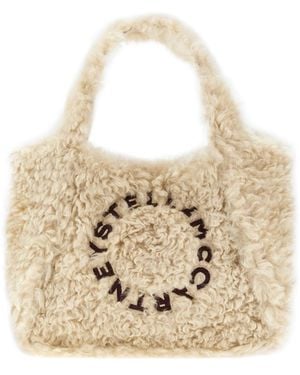 Stella McCartney Teddy Logo Tote Bag - Natural