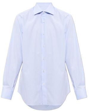 Brioni Long-Sleeved Shirt - Blue