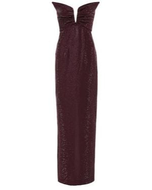Roland Mouret Crystal-Embellished Gown - Purple