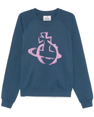 Vivienne Westwood Stencil Orb Sweatshirt - Blue