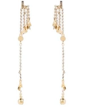 Lemaire Estampe Drop Earrings - White