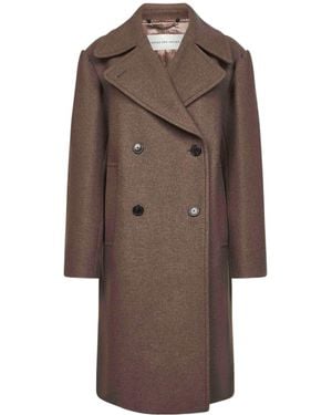 Dries Van Noten Long Sleeve Coat - Brown
