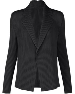 Issey Miyake Hatching Pleats - Black
