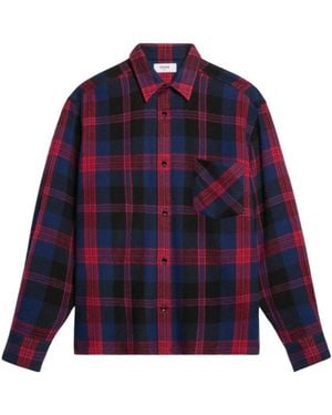 Celine Long-Sleeve Overshirt - Blue