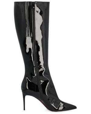 Christian Louboutin Pointed-Toe Boots - Black
