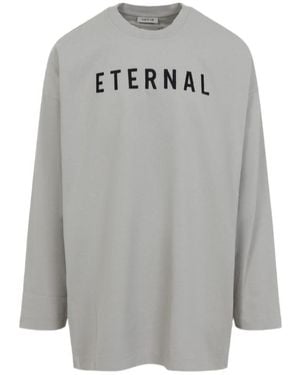 Fear Of God Eternal Printed Crewneck T-Shirt - Gray
