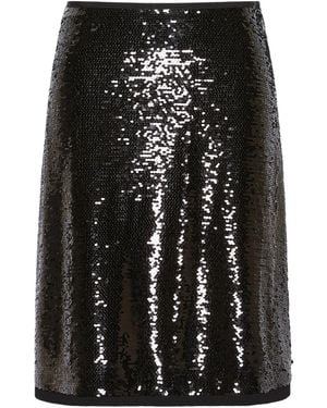 Weekend by Maxmara Short Jersey And Sequin Skirt - Black