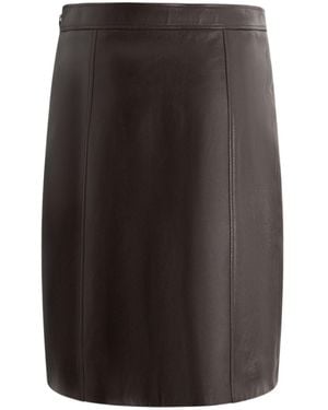 Bally Zipper Skirt - Brown