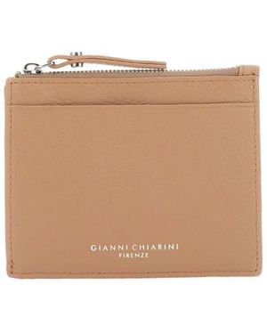 Gianni Chiarini Dollaro Zip Card Wallet - Natural