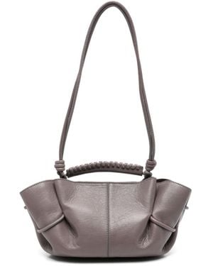 Hereu Arta Braided-Handle Shoulder Bag - White