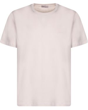 Herno Round Neck Short Sleeve T-Shirt - Pink