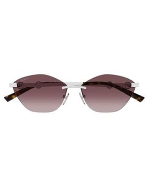 Gucci Eyewear Irregular Frame Sunglasses - Multicolor