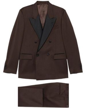 Lardini Double-Breasted Suit - Brown