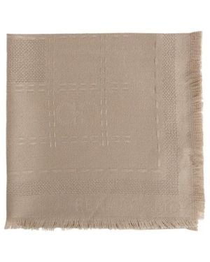 Ferragamo Fringed Scarf - Natural