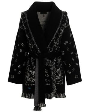 Alanui Cashmere Knitted Cardigan - Black