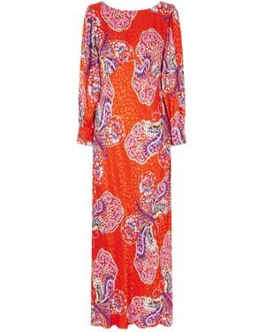 RIXO London Marni Maxi Dress - Red