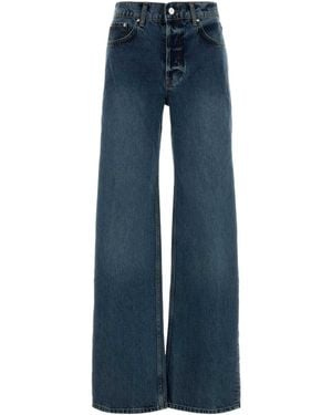 Anine Bing Belt-Loop Jeans - Blue
