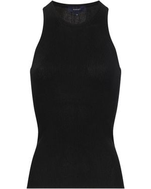 Soeur Ribbed Knit Vest - Black