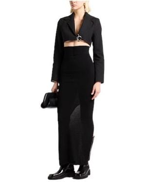 Ganni Solid Color Blazer - Black