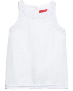 MAX&Co. Passementerie Linen Top - White