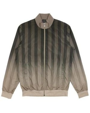 Fendi Striped Zip Jacket - Gray
