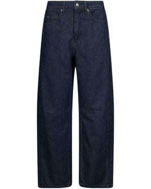 Soeur High-Waisted Wide-Leg Jeans - Blue