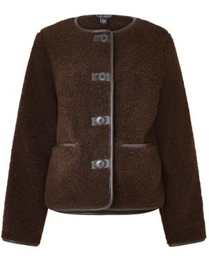 Ralph Lauren Teddy Fleece Coat - Brown