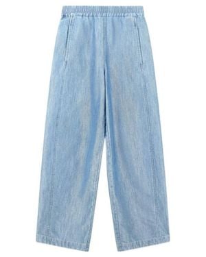 Emporio Armani Elasticated-Waist Jeans - Blue