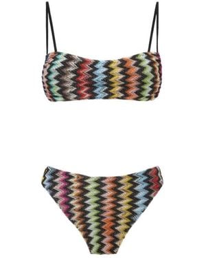 Missoni Zigzag-Pattern Bikini - White