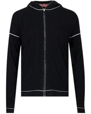 Max Mara Hooded Cardigan - Black