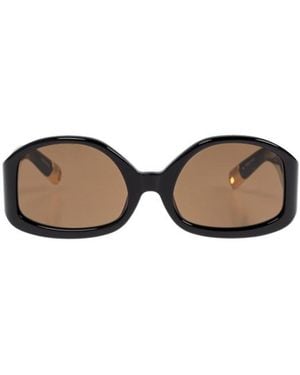 Jacquemus Logo Sunglasses - Brown