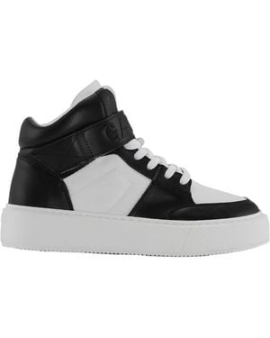 Ganni Sporty Mix High Top Trainers - Black