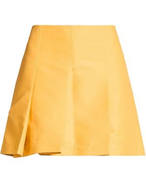 Marni Solid Color Pleated Skirt - Yellow