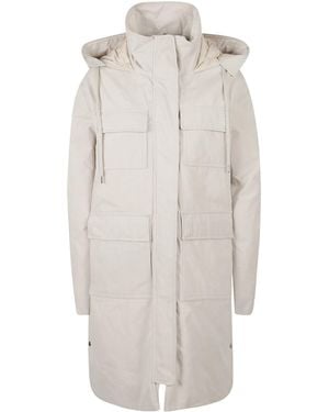 Herno Hooded Down Jacket - Gray