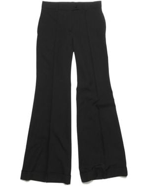 Acne Studios Mid-Rise Flared Trousers - Black