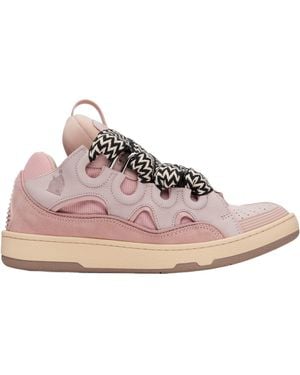 Lanvin Chunky Lace-Up Low-Top Sneakers - Pink