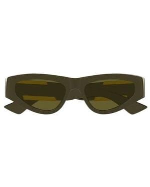 Bottega Veneta Eyewear Dash Cat-Eye Frame Sunglasses - Green