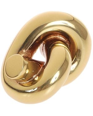 Bottega Veneta Twisted Earrings - Metallic