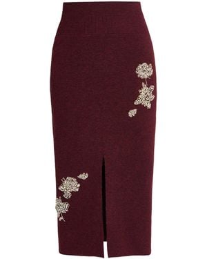 Erdem High Waist Skirt - Red
