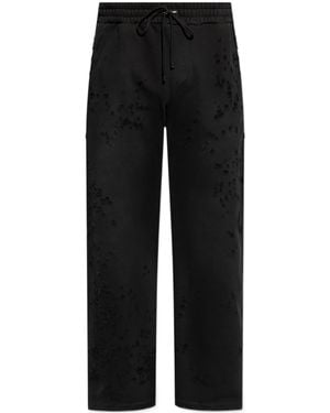 Amiri Distressed Drawstring Joggers - Black