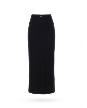 Coperni Slit-Detailed High-Waist Maxi Skirt - Black
