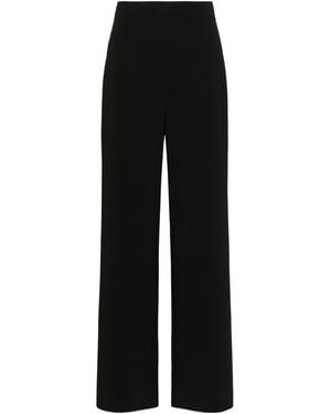 Max Mara Zip-Fastening Palazzo Trousers - Black