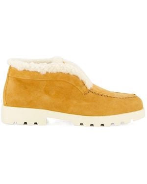 Santoni Shearling Ankle Boots - Yellow