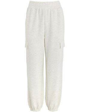 Varley The Cargo Pant Stretch-Jersey Sweatpants - White