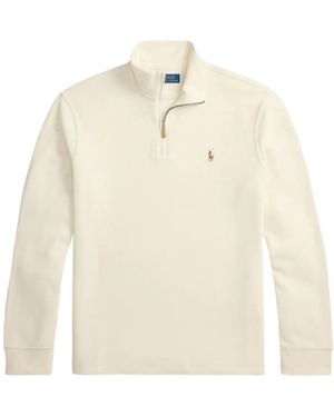 Polo Ralph Lauren Half-Zip Sweatshirt - White