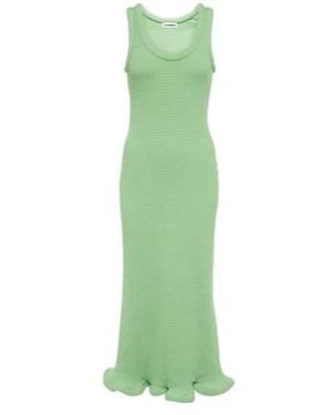 Jil Sander Jersey Midi Dress - Green